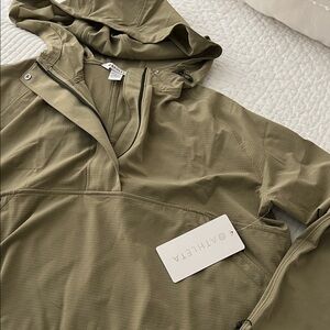 Athleta Khaki Hooded Jacket